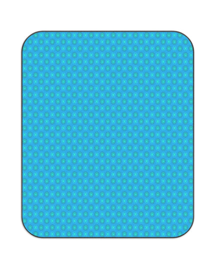 Light Blue Star-crossed Bodies Picnic Blanket, 61" × 51"