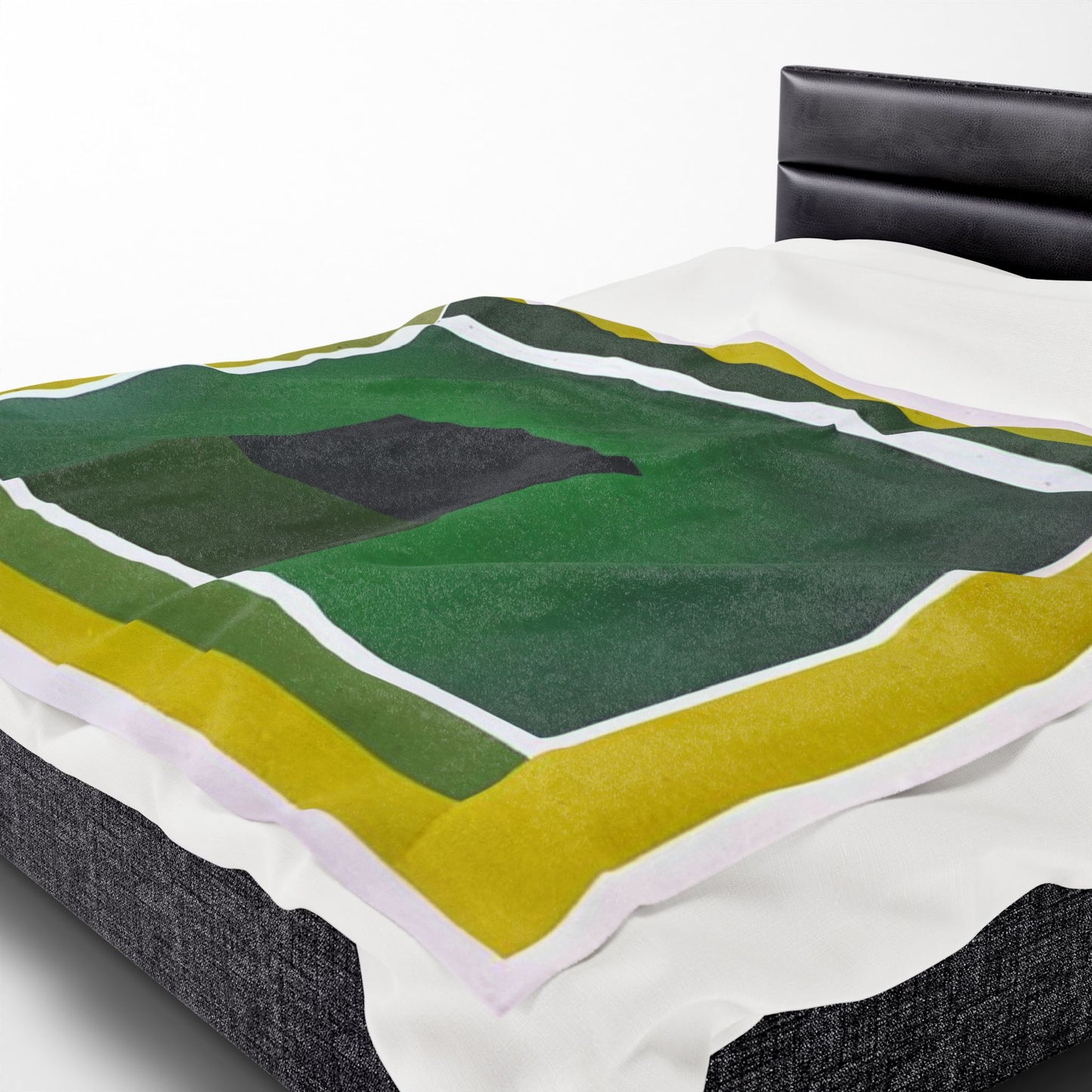 Alpha Shadow Velveteen Plush Blanket, 60" x 80"