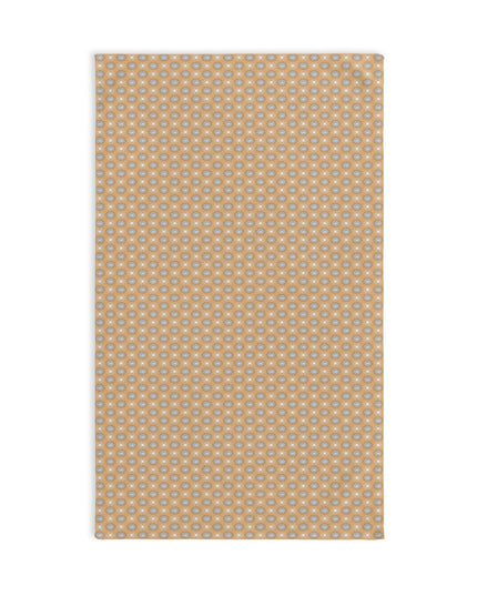 Tan Sunset Star-crossed Bodies Hand Towel, 16" x 28"