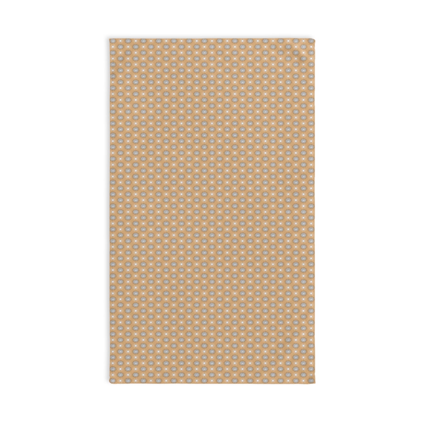 Tan Sunset Star-crossed Bodies Hand Towel, 16" x 28"
