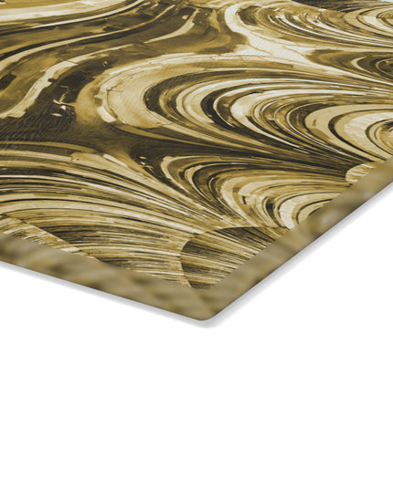 Uzi Spiral Light Brown 11" x 15" Glass Cutting Board