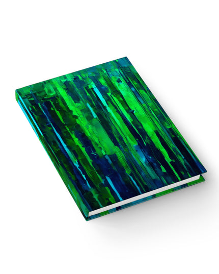 Striped Blue Green 5" x 7" Journal - 128 Blank pages