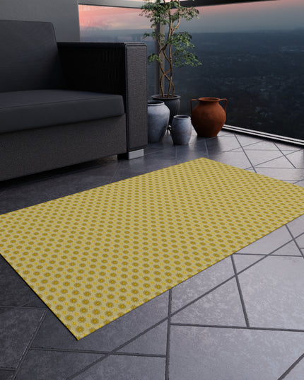 Lemongrass Star-crossed Bodies Outdoor Rug, 36" x 60"