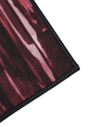 Striped Ruby 48" x 72" Heavy Duty Floor Mat
