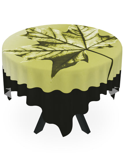 Lemongrass Maple Leaf Tablecloth, 55" x 55"