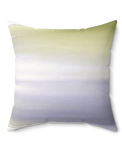 Lavender Sea Golden Fog 20" x 20" Faux Suede Square Pillow
