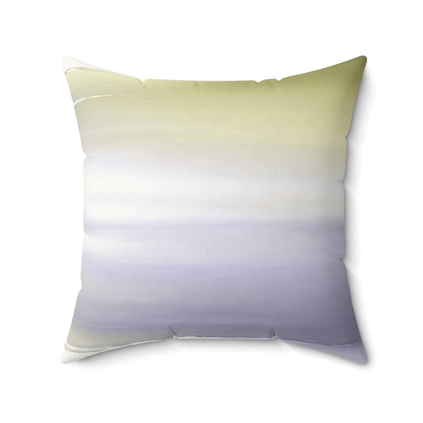 Lavender Sea Golden Fog 20" x 20" Faux Suede Square Pillow
