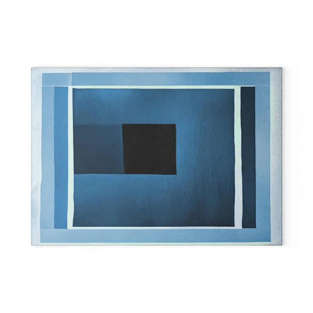Blue Shadow 8" x 11" Glass Cutting Board