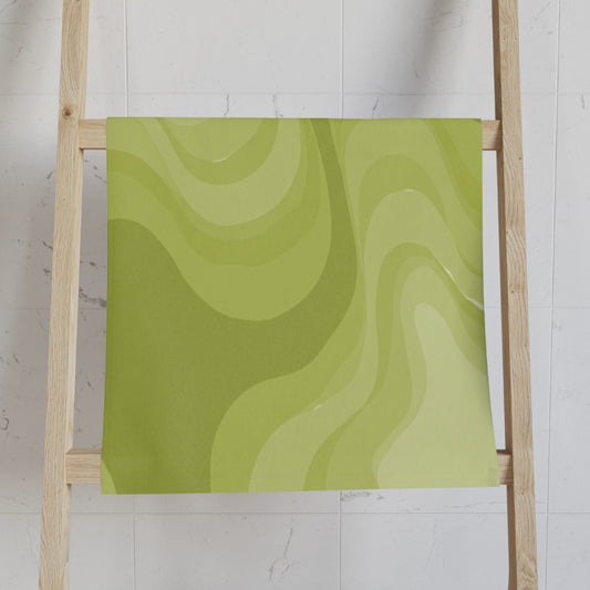 Lemon Wavey Hand Towel, 16" x 28"