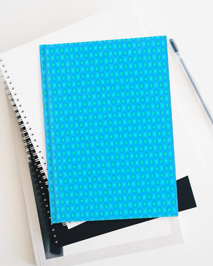 Light Blue Star-crossed Bodies Journal - 128 Blank pages, 5" x 7"
