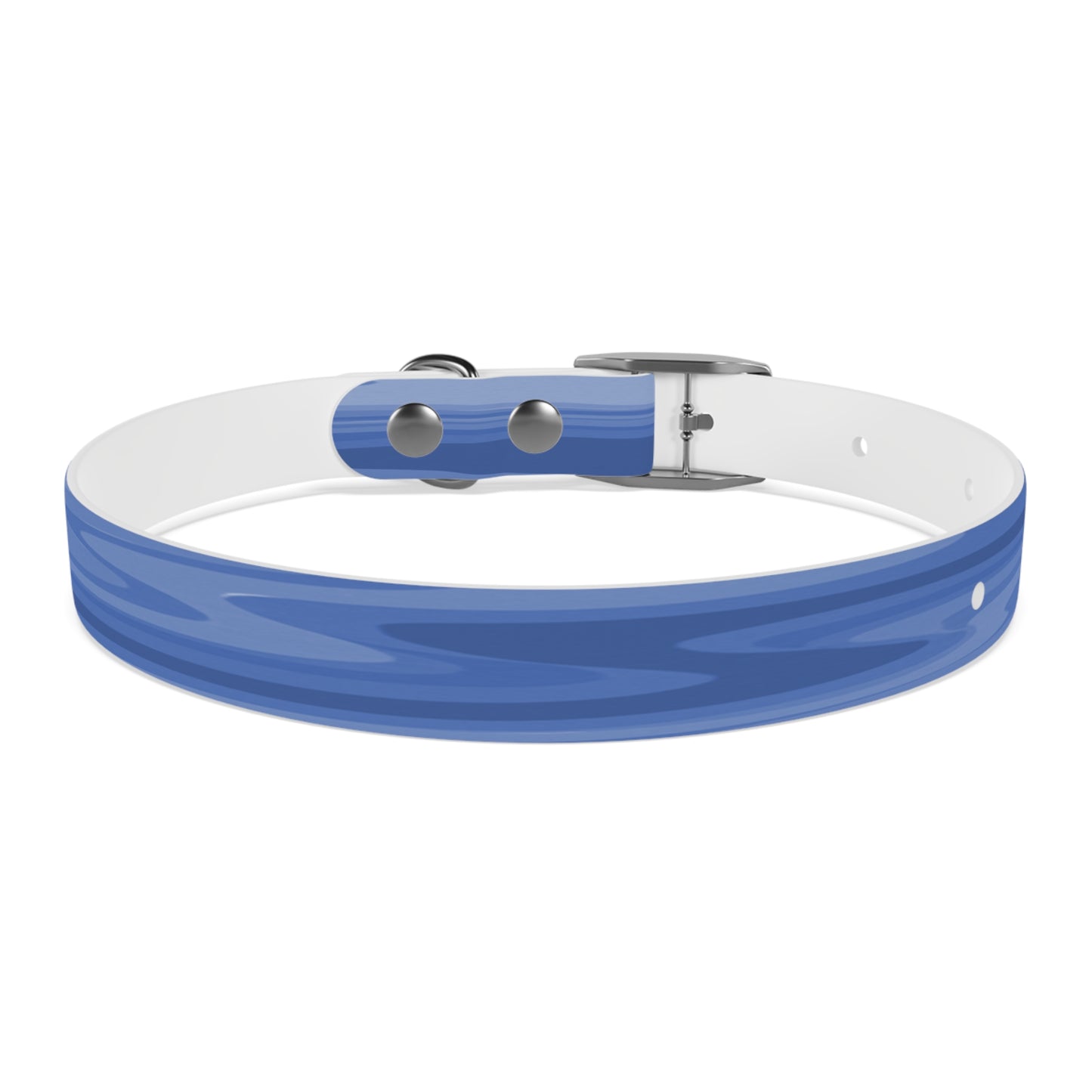 Deep Blue Wavey Small Dog Collar