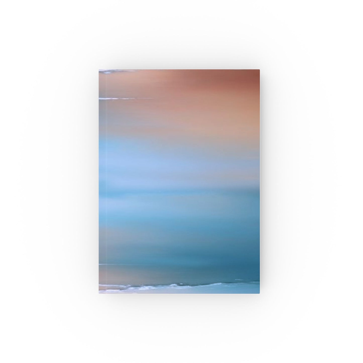 Blue Sea Peach Fog 5.2" x 7.4" Hard Backed Journal with 128 blank pages
