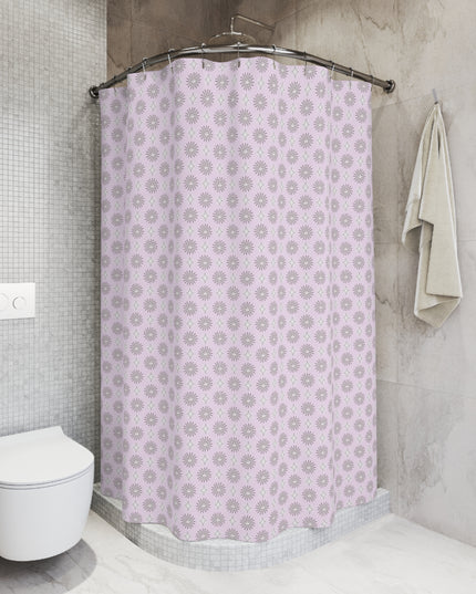 Pink Mornings Star-crossed Bodies Shower Curtain, 71" x 74"