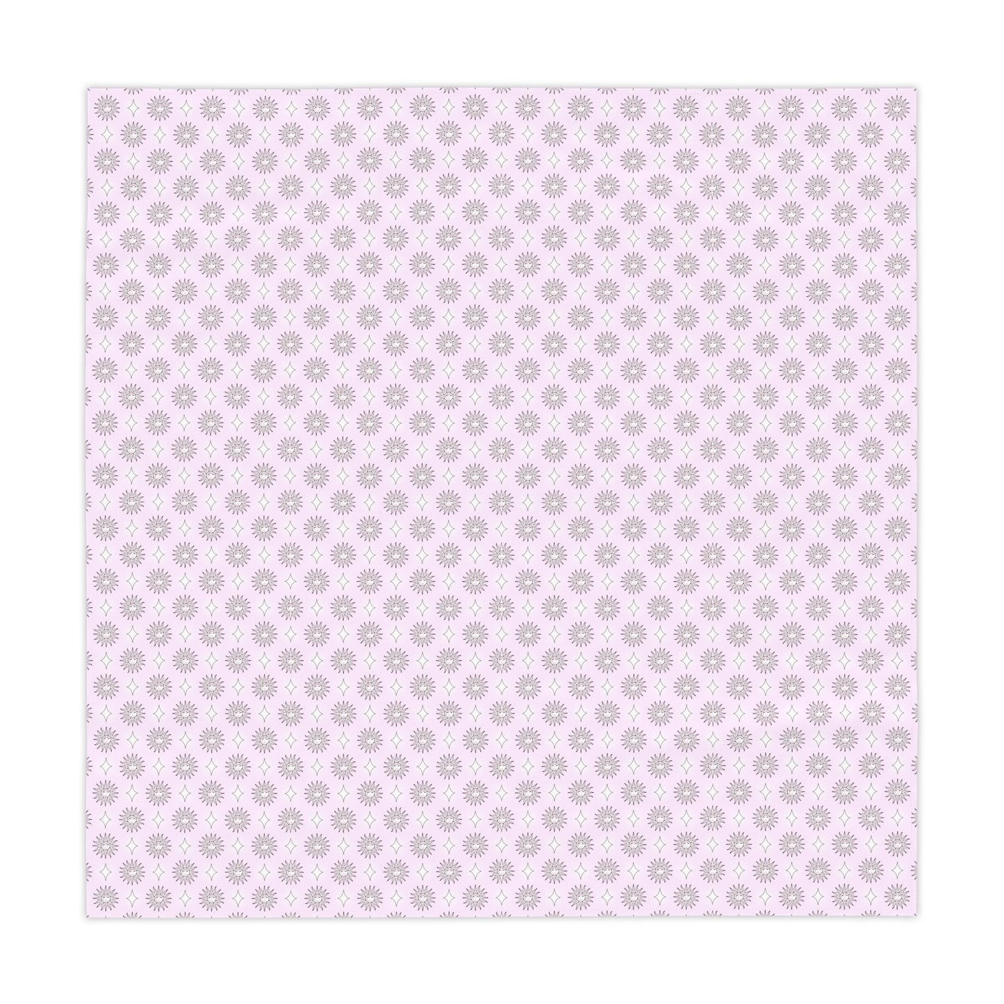 Pink Mornings Star-crossed Bodies Tablecloth, 55" x 55"
