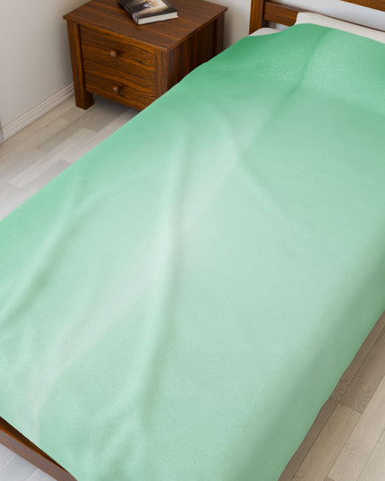 Mint Fade Velveteen Plush Blanket, 60" x 80"