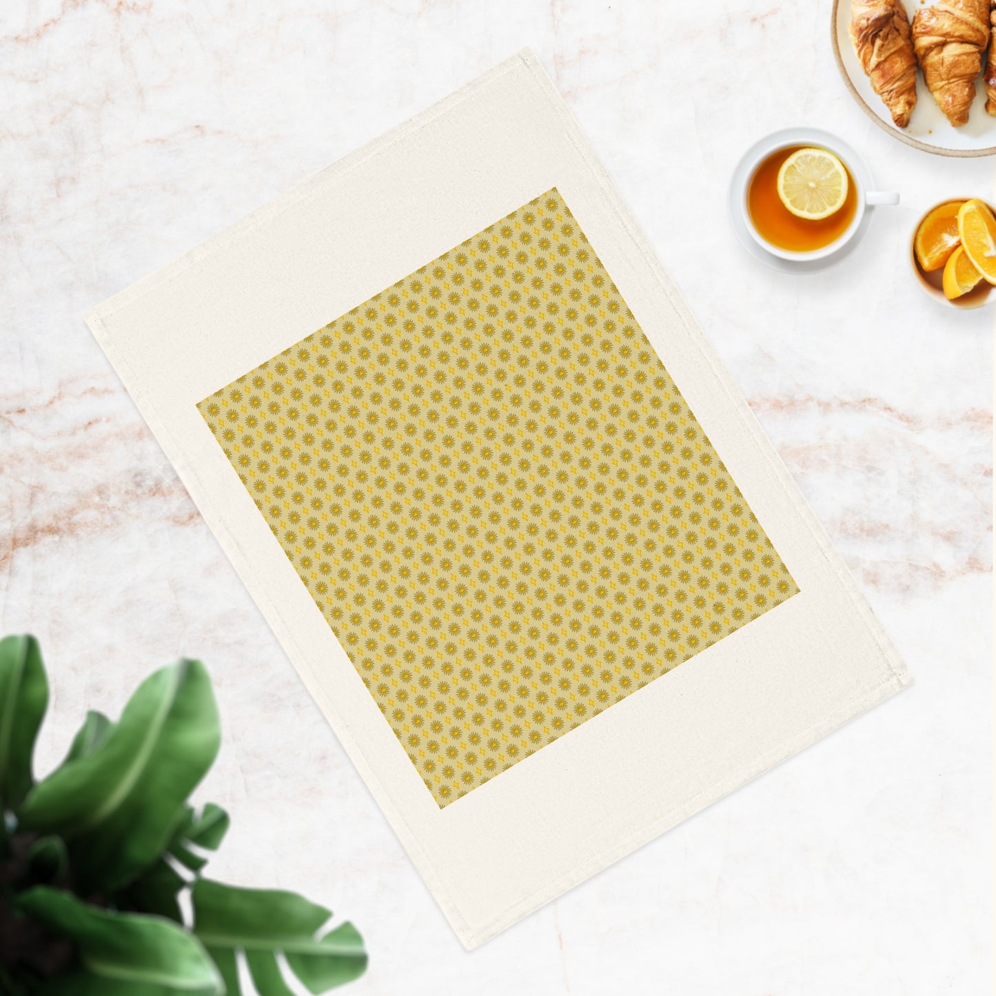 Lemongrass Star-crossed Bodies Cotton Tea Towel 19.6" x 27.5"