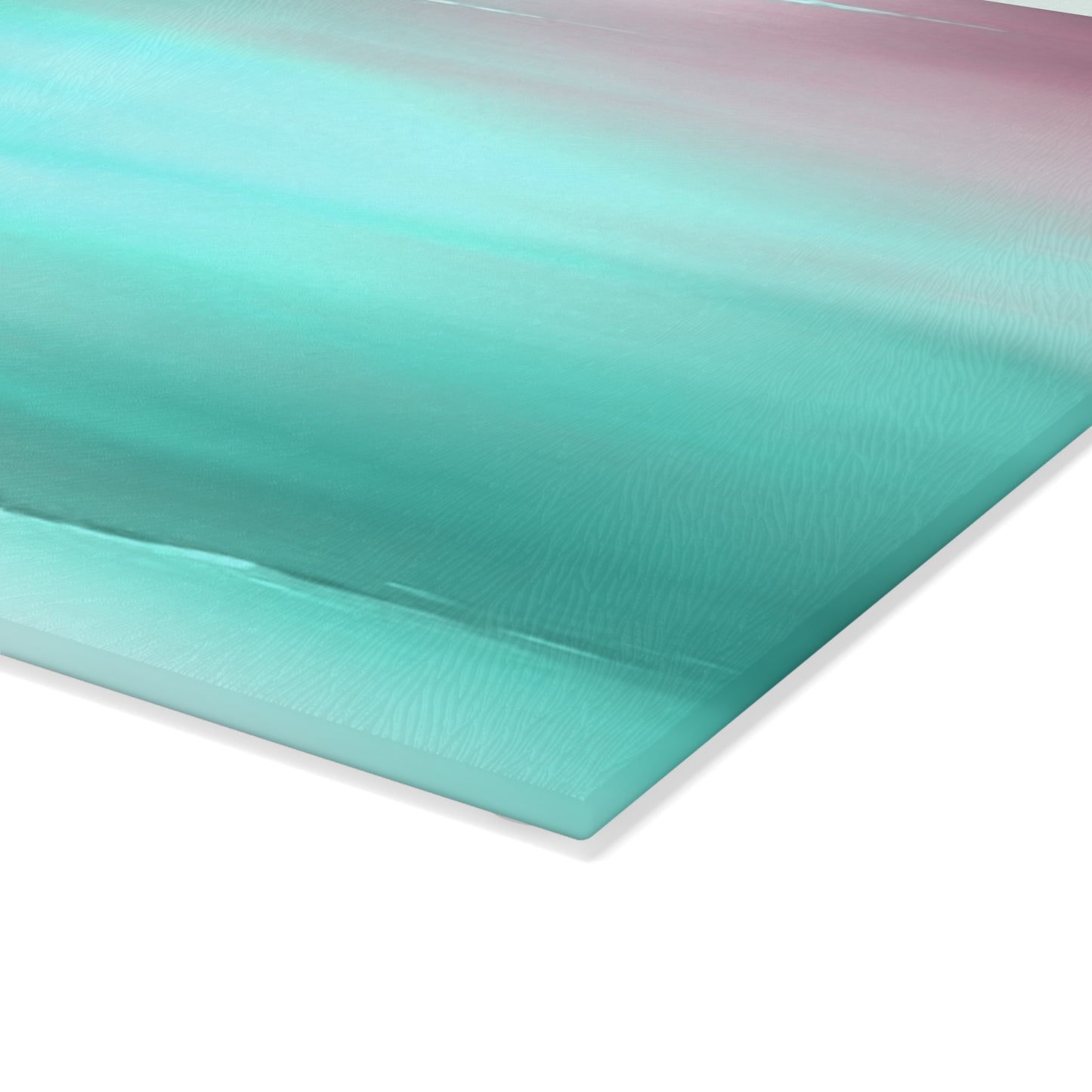 Green Sea Lavender Fog 8" x 11" Glass Cutting Board