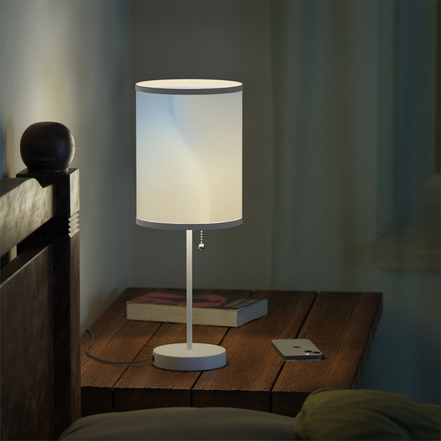 Cobalt Fade Table Lamp on a White or Silver Stand, US|CA plug