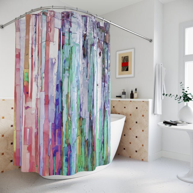 Striped Pastels Shower Curtains, 71" x 74"