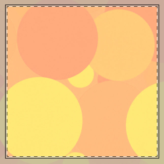 Pastel Bright Oranges Patches 22" x 22" Cotton Twill Napkin