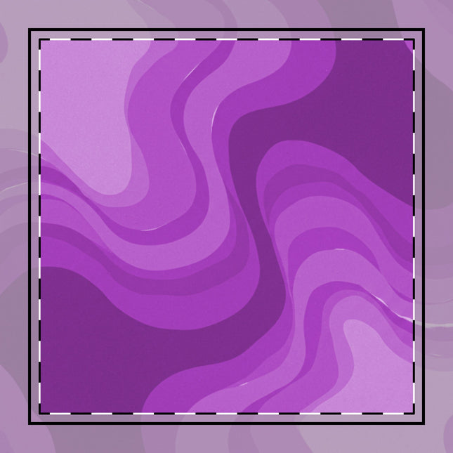 Wavey Purple Wavey Poly Twill Napkin, 10" x 10"