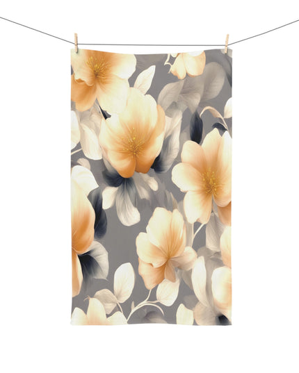 Soft Blossom Floral Bunch Hand Towel, 16" x 28"