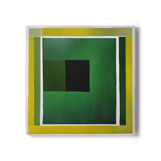 Alpha Shadow 4" x 4" Square Ceramic Coaster
