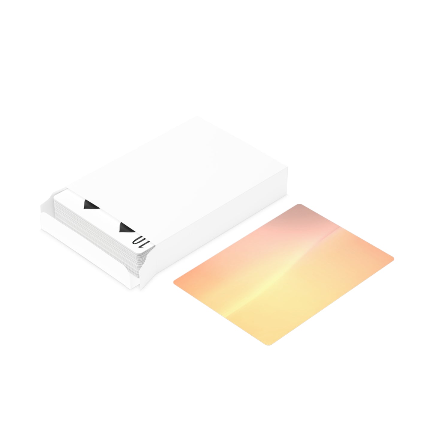 Hot Peach Fade Poker Cards