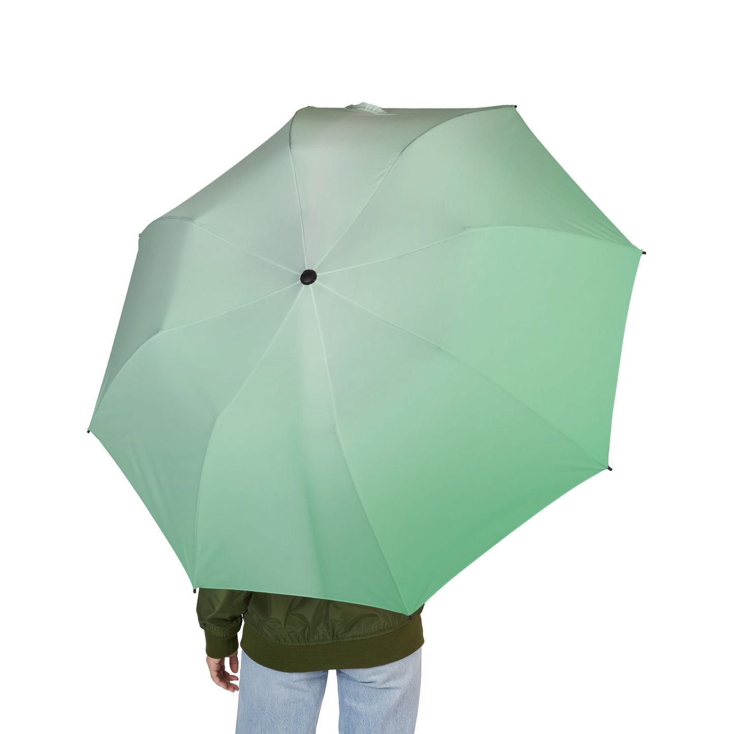 Mint Fade Foldable Umbrella - Compact & Chic