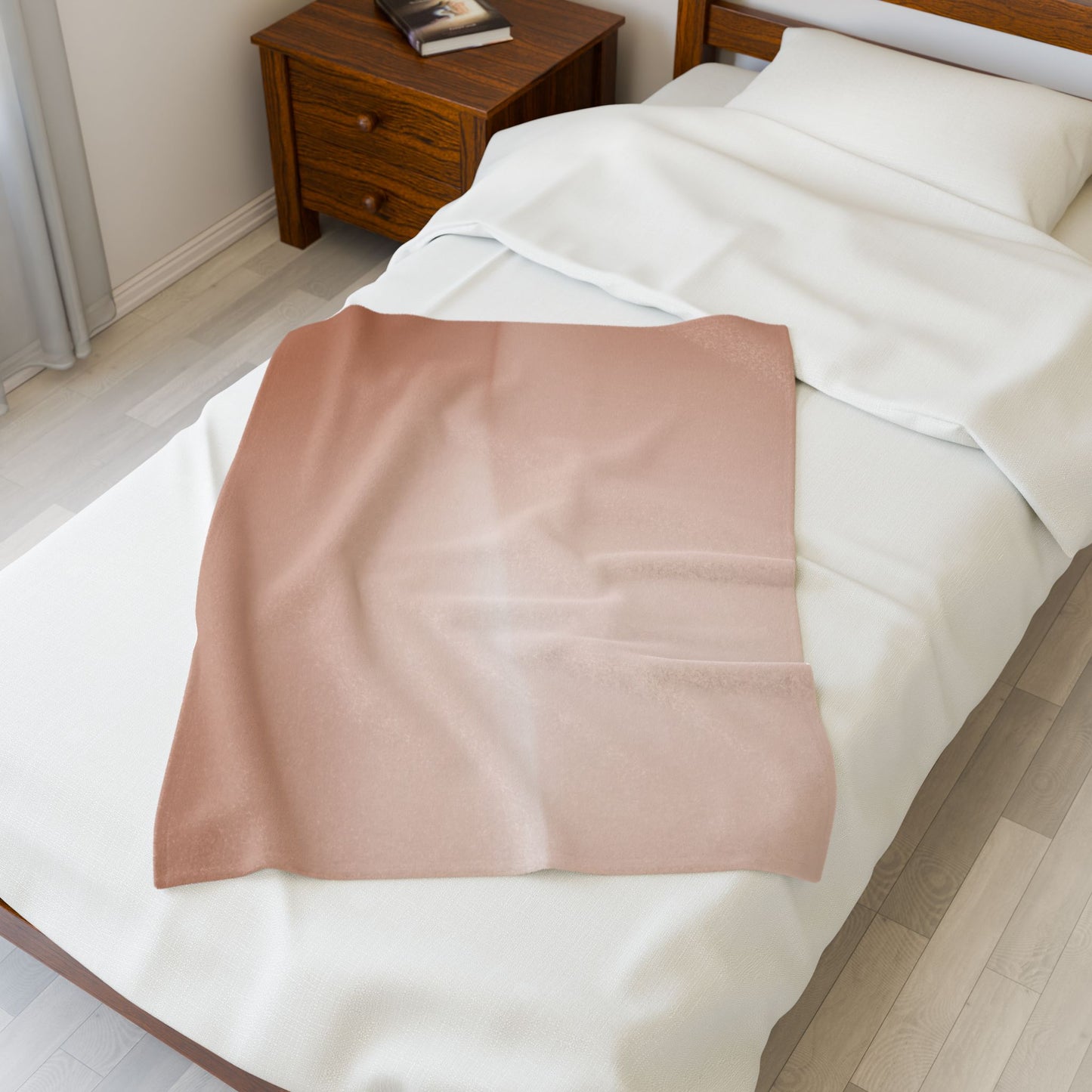 Soft Fade Velveteen Plush Blanket, 30" x 40"