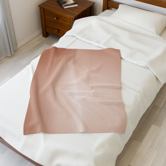 Soft Fade Velveteen Plush Blanket, 30" x 40"