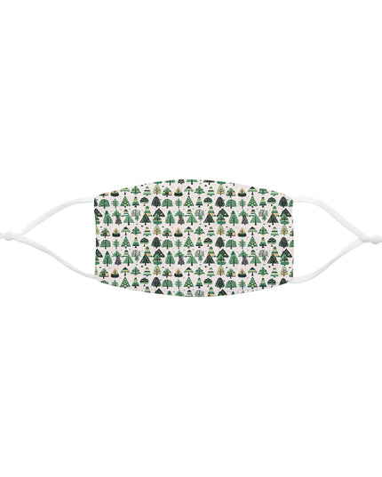 Mini Vintage Green Trees Snug-Fit Polyester Face Mask