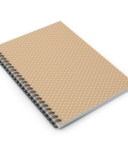Tan Sunset Star-crossed Bodies Spiral Notebook - Ruled Line, 6" x 8", 118 pages