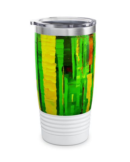 Striped Beta Ringneck Tumbler, 20oz in white
