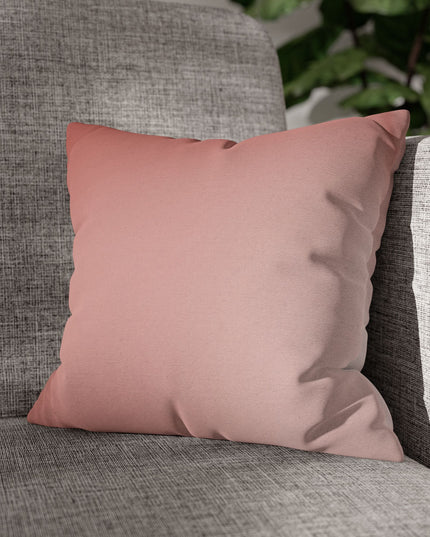 Rose Red Fade Spun Polyester Square Pillowcase, 14" x 14"