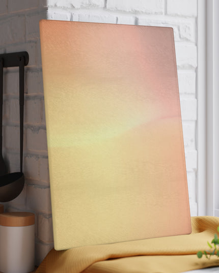 Hot Peach Fade 11" x 15" Glass Cutting Board