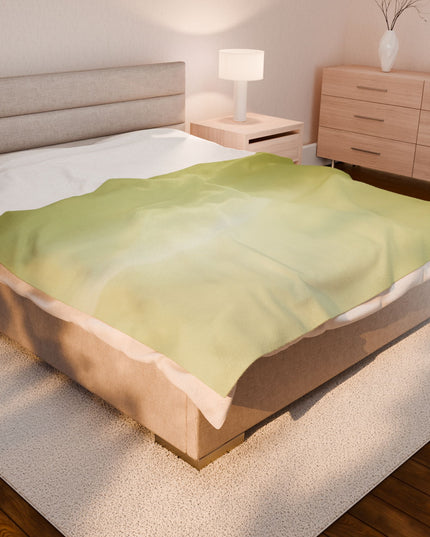 Lemon Fade Velveteen Plush Blanket, 60" x 80"