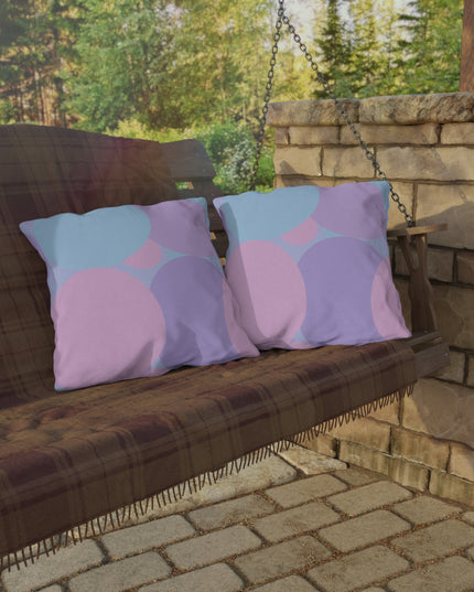 Pastel Purple and Mauve Patches 20" x 20" Outdoor Pillows