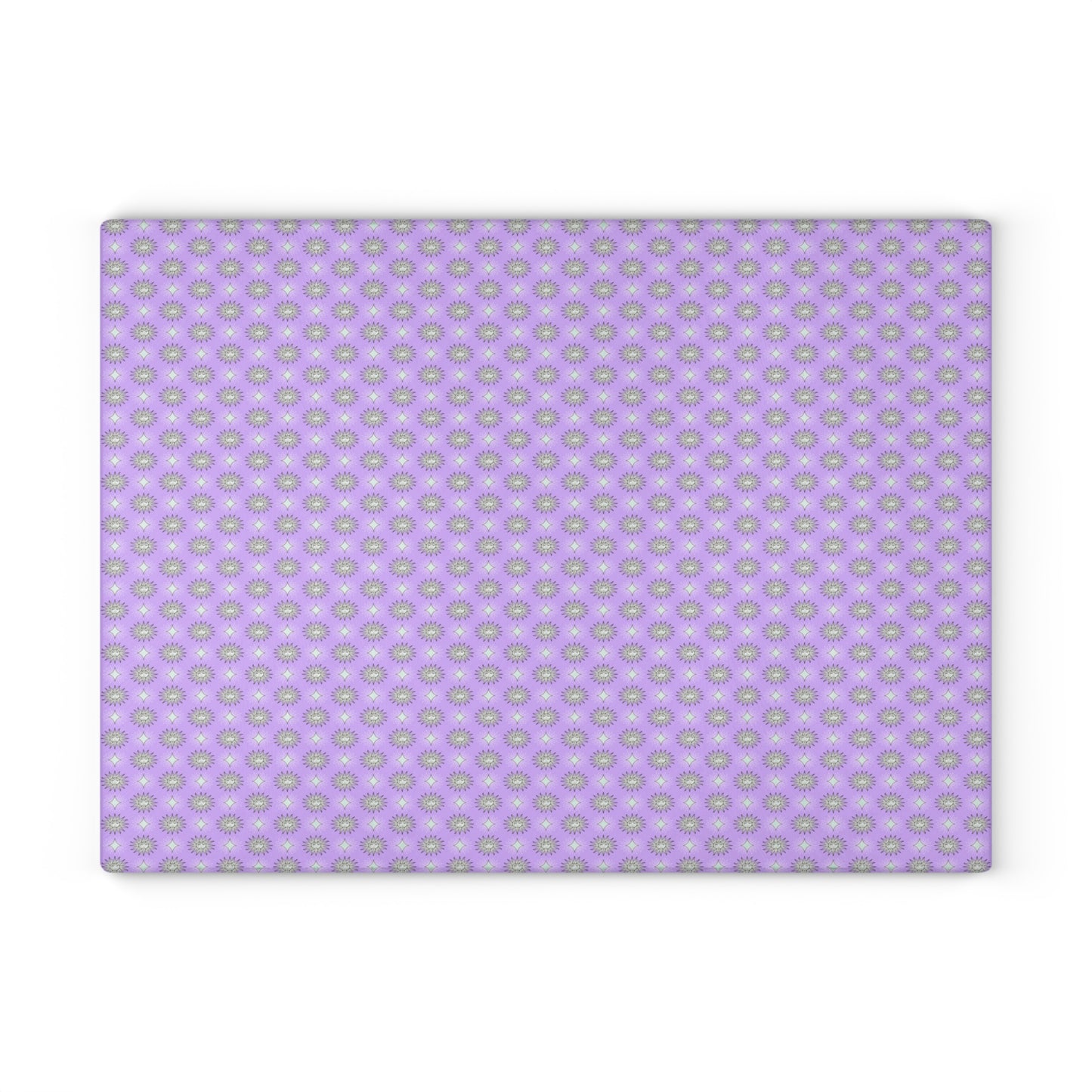Lavender Star-crossed Bodies Glass Cutting Board, 11" x 15"