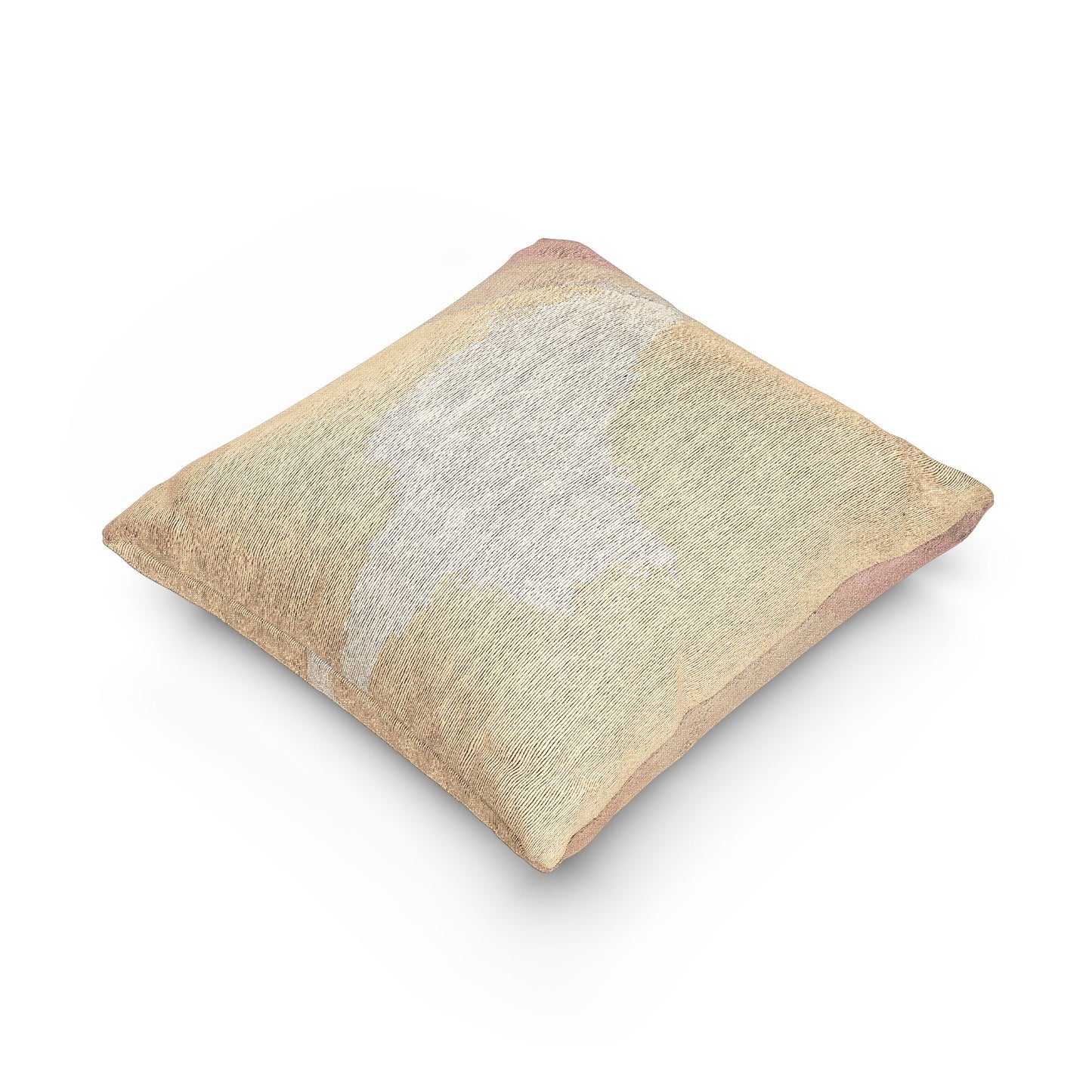 Hot Peach Fade Woven Pillow, 17" x 18"