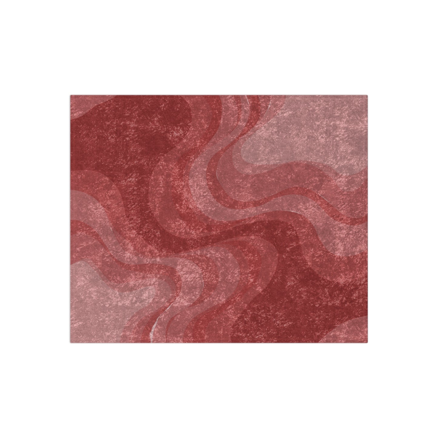 Power Red Wavey 50" x 60" Crushed Velvet Blanket