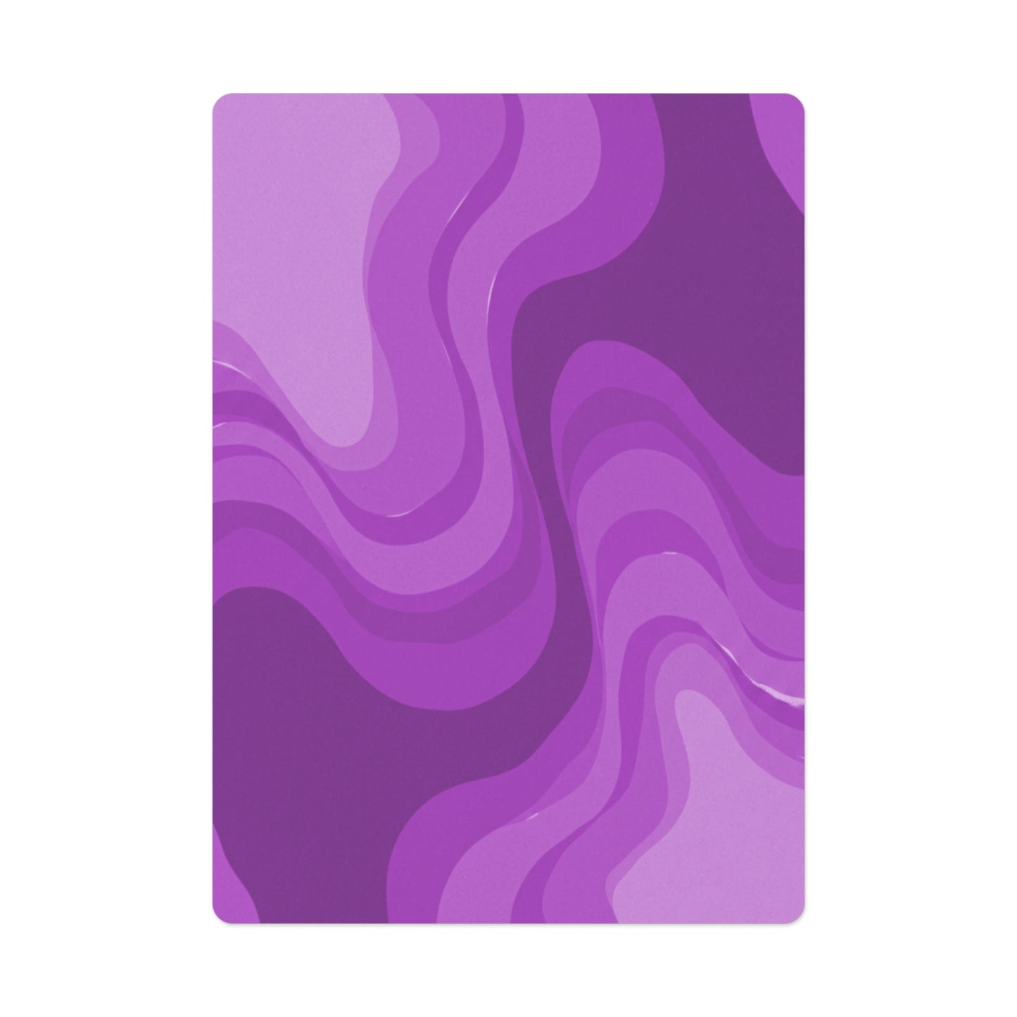 Wavey Purple Wavey Poker Cards