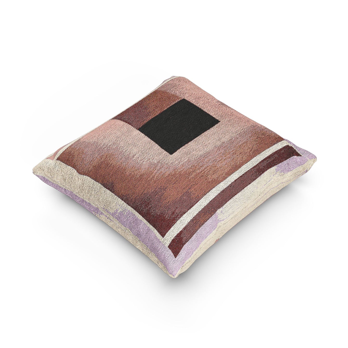 Red Shadow Woven Pillow, 17" x 18"