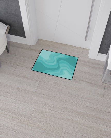 Tif Green Wavey 18" x 24" Heavy Duty Floor Mat