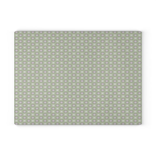 Olive Star-crossed Bodies Glass Cutting Board, 11" x 15"