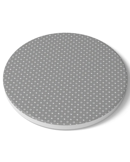 Desaturated Star-crossed Bodies Round Ceramic Coaster, 4" x 4"