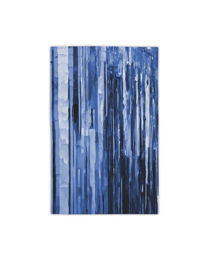 Striped Deep Blue Beach Towel, 18" x 27"