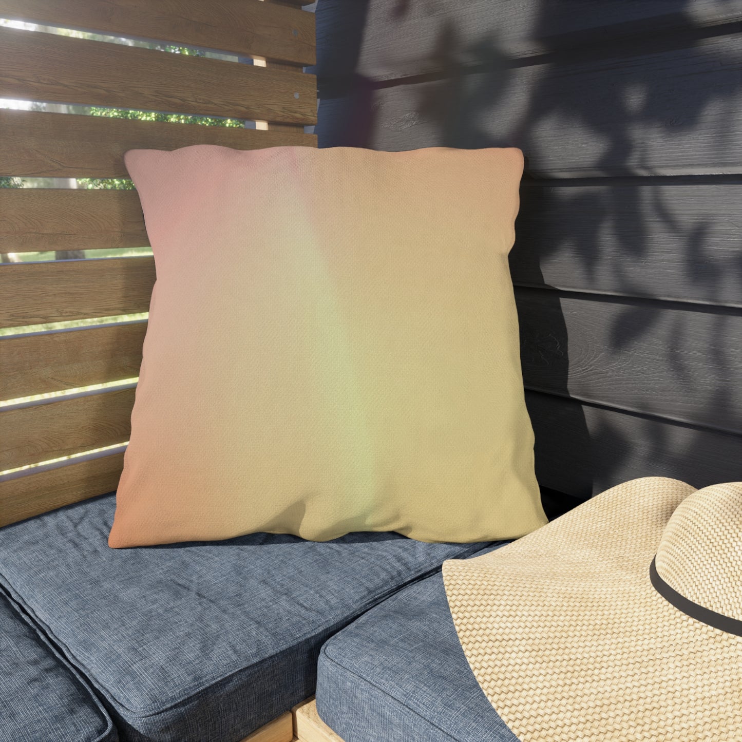 Hot Peach Fade 20" x 20" Outdoor Pillow