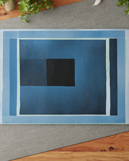 Blue Shadow Glass Cutting Board, 11" x 15"