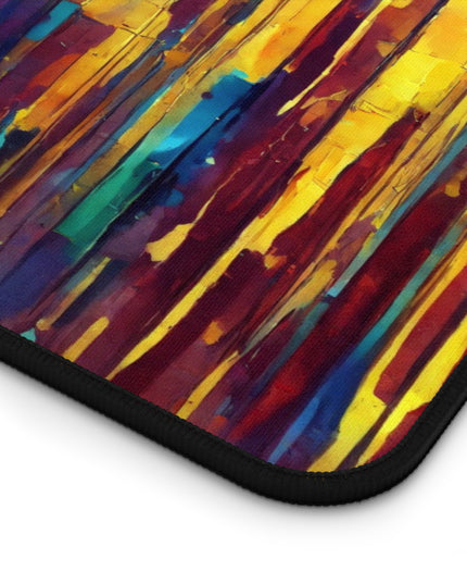 Striped Alpha 12" x 18" Desk Mat